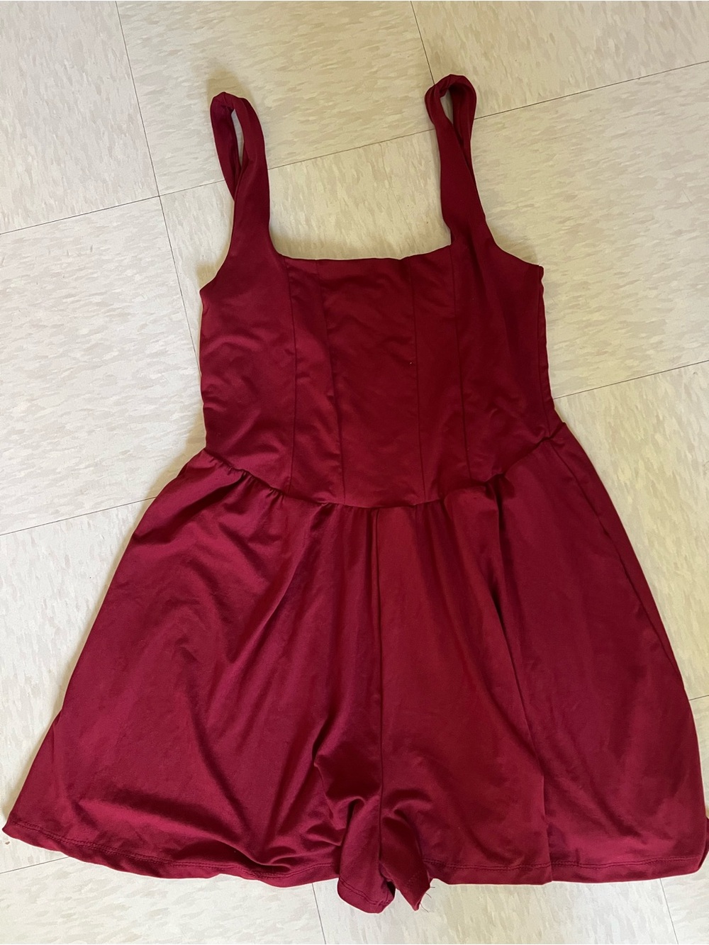 like new super soft bustier seam romper